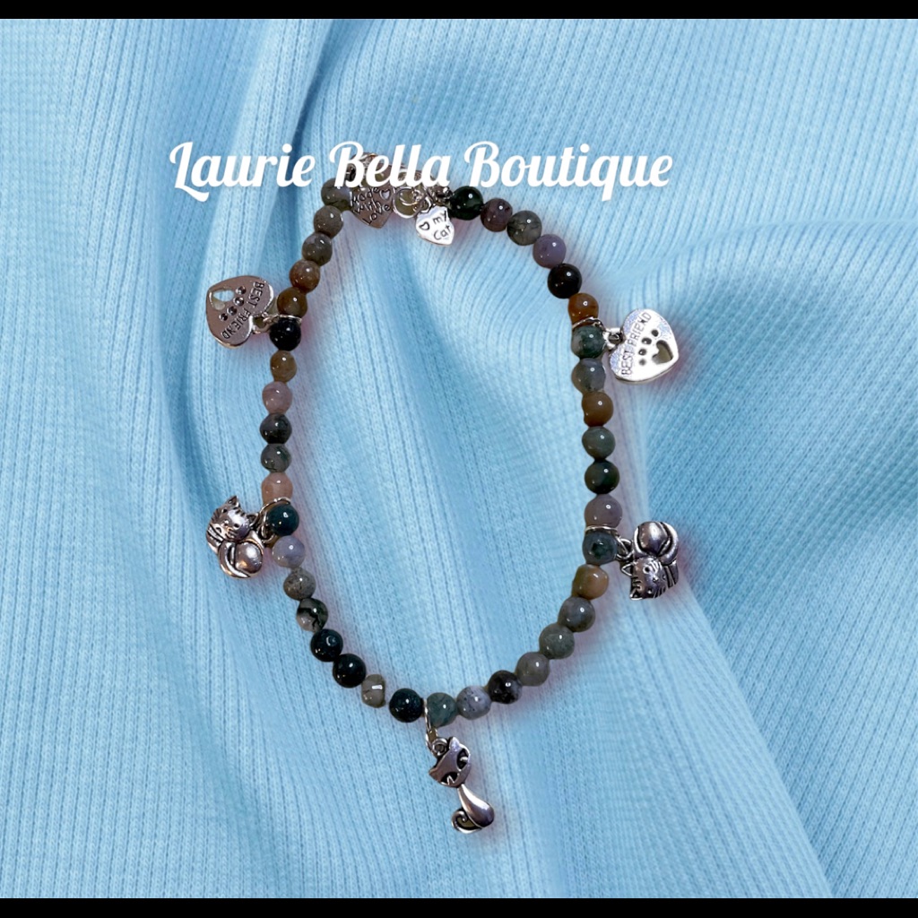 Agate Cat Friendship Bracelet